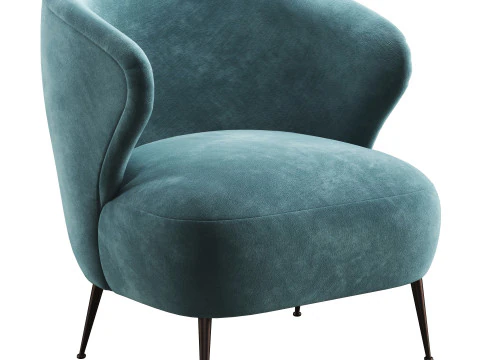 Jeanne boucle armchair by Soho Home 3D Model