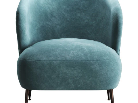 Jeanne boucle armchair by Soho Home 3D Model