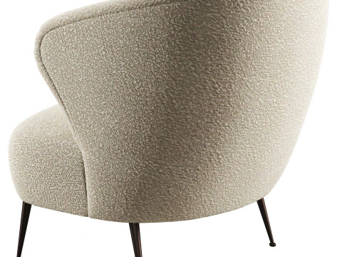 Jeanne boucle armchair by Soho Home 3D Model