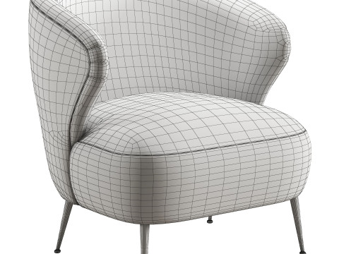 Jeanne boucle armchair by Soho Home Modèle 3D