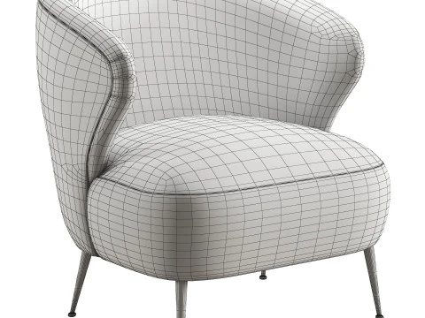 Jeanne boucle armchair by Soho Home 3D Model