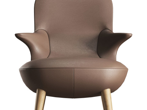 Omoi armchair by BB Italia 3D Model