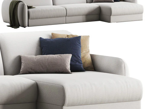 Biani corner sofa by divanru 3D Model