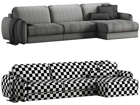 Biani corner sofa by divanru Model 3D