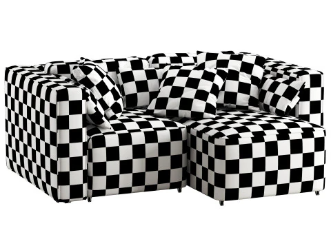 Aront mini corner sofa by Divanru 3D Model