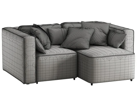 Aront mini corner sofa by Divanru 3D Model