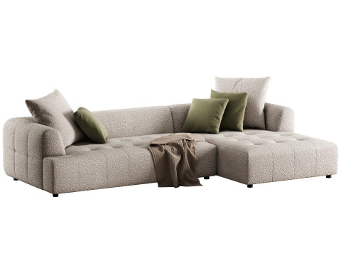 Tate corner sofa boucle by Dantone Home Modelo 3D