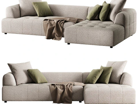 Tate corner sofa boucle by Dantone Home 3D Model