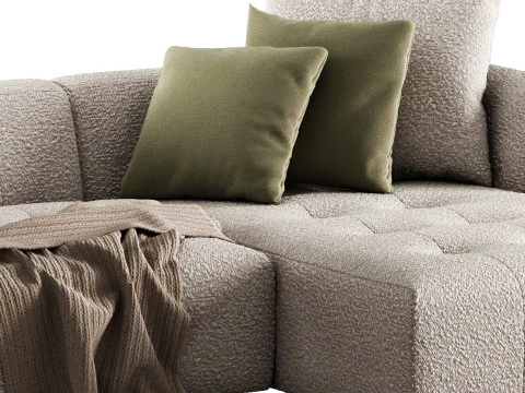 Tate corner sofa boucle by Dantone Home 3D Model