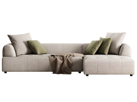 Tate corner sofa boucle by Dantone Home 3D Model