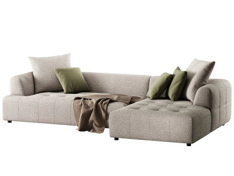 Tate corner sofa boucle by Dantone Home 3D Model