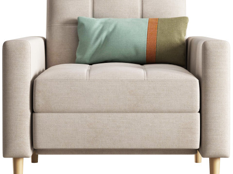 Numo mini armchair-bed by Divanru Modelo 3D