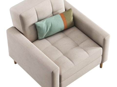 Numo mini armchair-bed by Divanru Modelo 3D