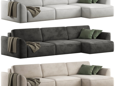 Space-2 corner sofa by Divanru 3D Model