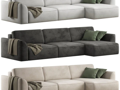 Space-2 corner sofa by Divanru 3D Model
