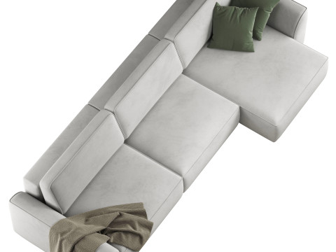 Space-2 corner sofa by Divanru 3D Model