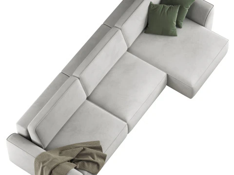 Space-2 corner sofa by Divanru 3D Model