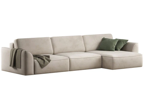 Space-2 corner sofa by Divanru 3D Model