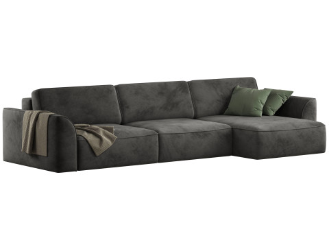 Space-2 corner sofa by Divanru 3D Model