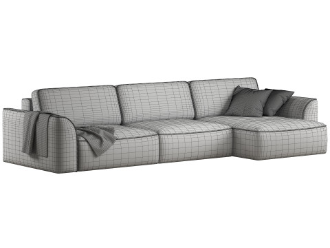 Space-2 corner sofa by Divanru 3D Model