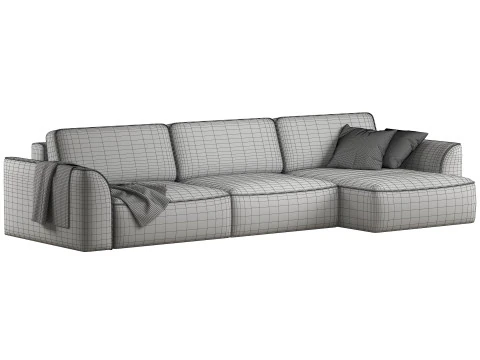 Space-2 corner sofa by Divanru 3D Model