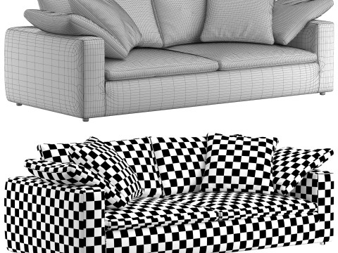 RH Cloud 2-cushion sofa 3D Модель