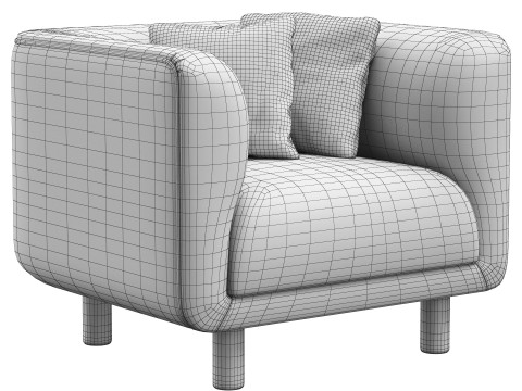Veneto armchair by Divanru 3Dモデル