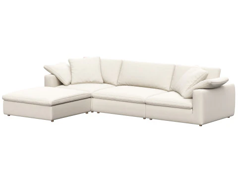 RH Cloud Luxe modular4-piece sofa-chaise sectional 3D Model