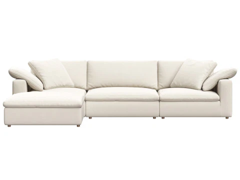 RH Cloud Luxe modular4-piece sofa-chaise sectional 3D Model