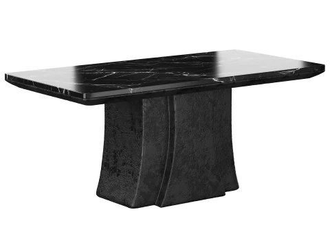 Обеденный стол Black Cloud по образцу материи 3D Модель