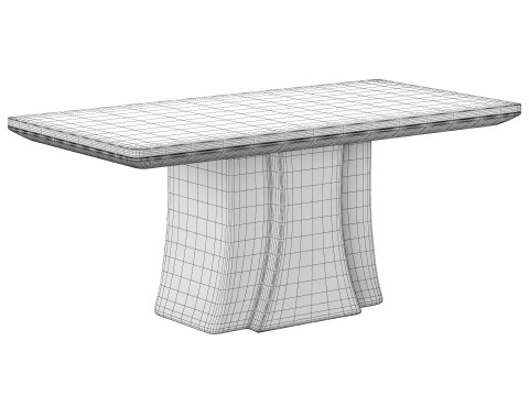 Dining table Black Cloud by manner matter 3D Model