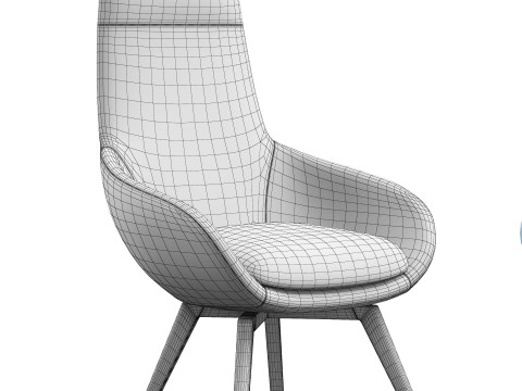 Armchair Arel by manner matter Modèle 3D