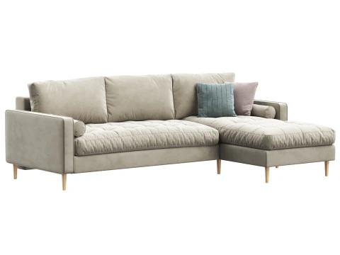 コーナーソファ Plentis by divanru 3Dモデル