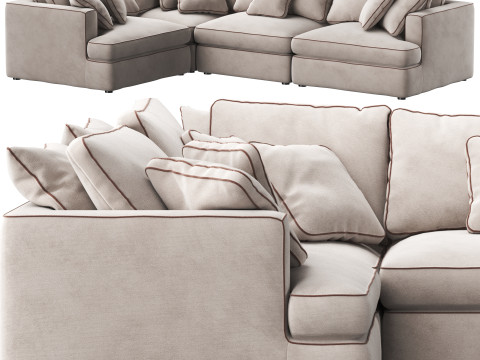 Duomo modular corner sofa by Dantone Home Modelo 3D