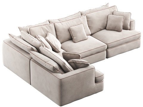 Duomo modular corner sofa by Dantone Home Modelo 3D