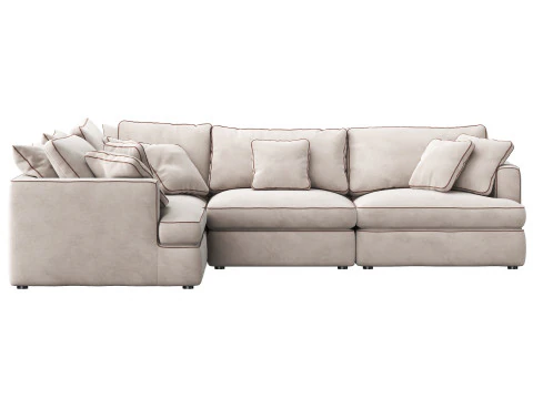 Duomo modular corner sofa by Dantone Home 3D Model