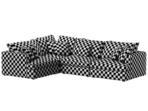 Duomo modular corner sofa by Dantone Home 3D Model