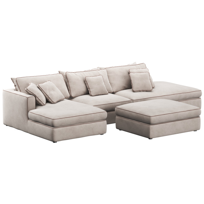 Duomo modular corner sofa 2 by Dantone Home 3D 모델 .c4d .max .obj .3ds .fbx .stl .blend