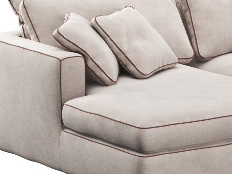 Duomo modular corner sofa 2 by Dantone Home 3D 모델