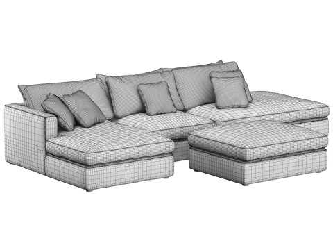 Duomo modular corner sofa 2 by Dantone Home 3D 모델