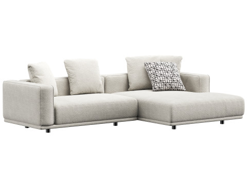 Sofa modular corner HESSER by skdesign 3D Model