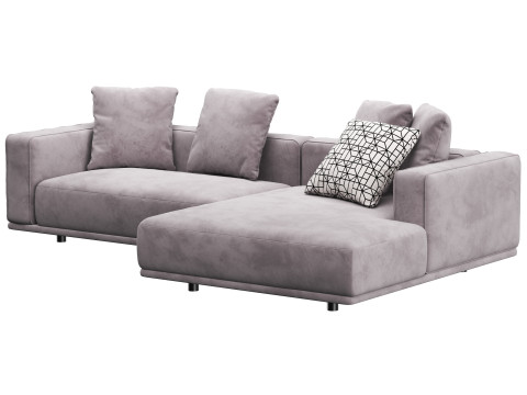 Sofa modular corner HESSER by skdesign 3D Model