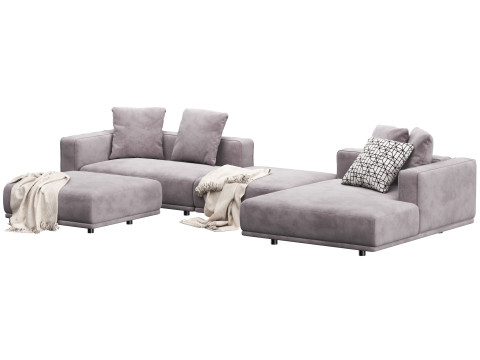Sofa modular corner HESSER by skdesign 3D Model