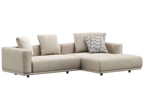 Sofa modular corner HESSER by skdesign 3D Model