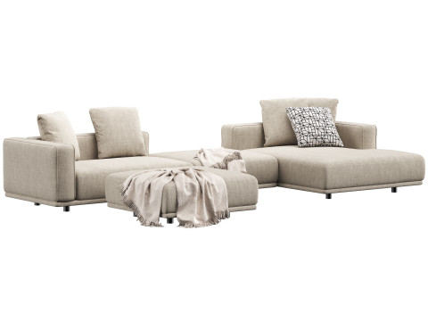 Sofa modular corner HESSER by skdesign 3D Model
