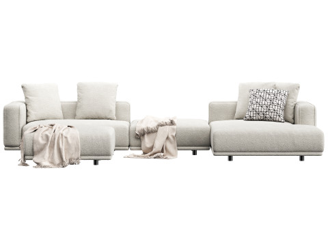 Sofa modular corner HESSER by skdesign 3D Model