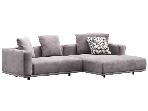 Sofa modular corner HESSER by skdesign 3D Model