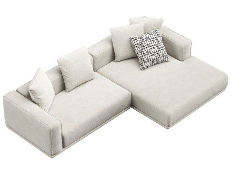 Sofa modular corner HESSER by skdesign 3D Model