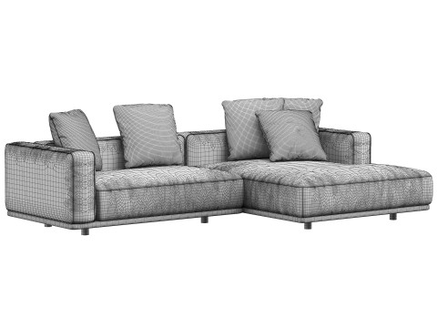 Sofa modular corner HESSER by skdesign 3D Model