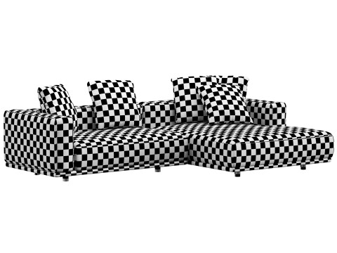 Sofa modular corner HESSER by skdesign 3D Model